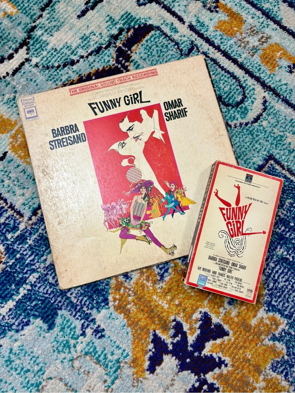VTG 1968 Funny Girl Vinyl Album & VHS Set - Barbra Streisand
